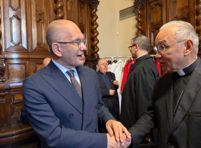 Camerino, il Nunzio Apostolico Peña Parra al decimo anniversario del sisma nella Basilica di San Venanzio