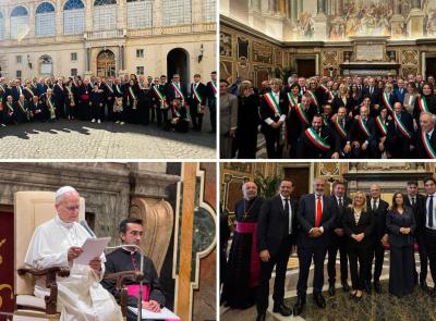 Sisma 2016, le comunità ferite ricevute in Vaticano. Il Papa: "Scorgere nelle rovine il progetto di una casa"