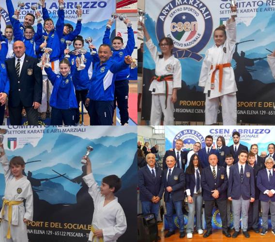 Il Dojo Kyu Shin Karate-Tarulli protagonista assoluto al "Trofeo Csen Città di Giulianova"