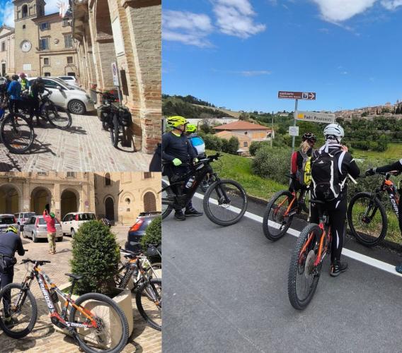 Morrovalle meta del cicloturismo: 45 ciclisti da tutta Italia hanno esplorato il borgo nel weekend