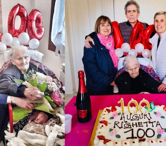 Serrapetrona, Enrica “Righetta” Marchetti compie 100 anni: un secolo di vita tra le colline di Caccamo Serrapetrona, Enrica “Righetta” Marchetti compie 100 anni: un secolo di vita tra le colline di Caccamo