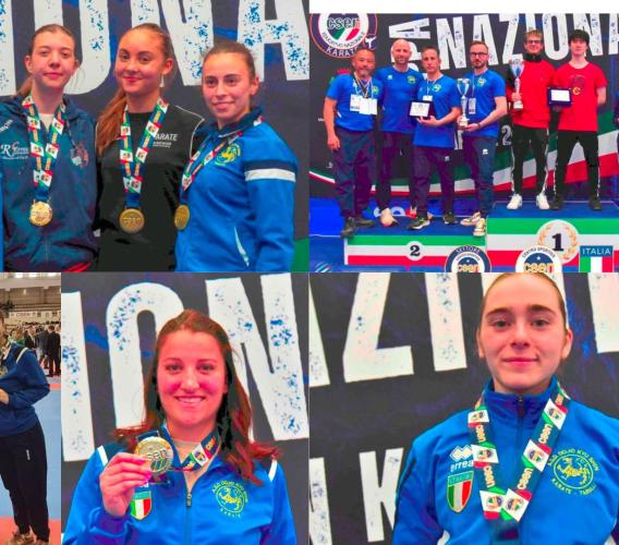 Dojo Kyu Shin Karate-Tarulli super alla Coppa Nazionale CSEN 2025: 32 medaglie e 7 titoli nazionali Dojo Kyu Shin Karate-Tarulli super alla Coppa Nazionale CSEN 2025: 32 medaglie e 7 titoli nazionali