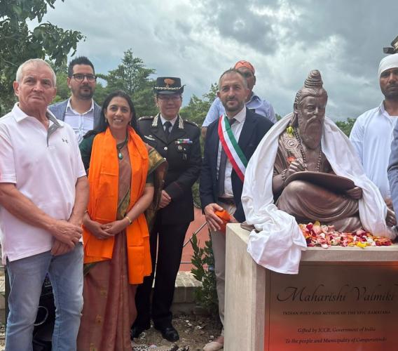Camporotondo diventa ponte tra Italia e India: inaugurata la prima statua italiana di Valmiki Camporotondo diventa ponte tra Italia e India: inaugurata la prima statua italiana di Valmiki