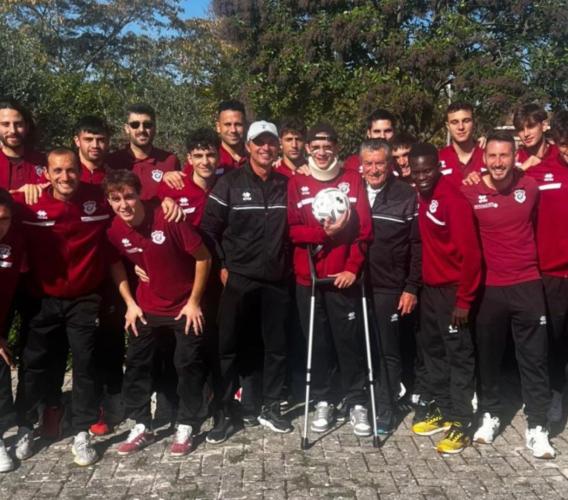 Alessandro Forte torna a casa e corre allo stadio: oggi tiferà i suoi compagni del Casette Verdini