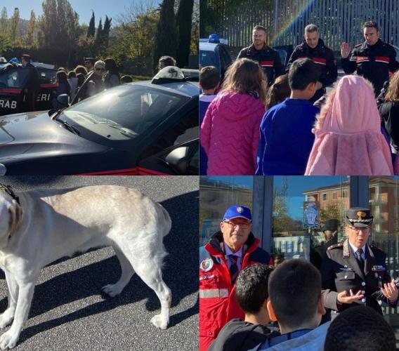 Tolentino, dalla scena del crimine ai cani di soccorso: gli studenti diventano carabinieri per un giorno