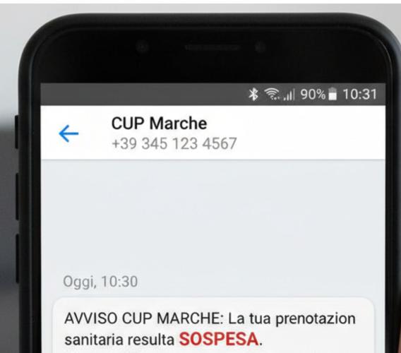 "Attenzione alle truffe telefoniche": falsi sms e chiamate che si spacciano per il Cup Marche