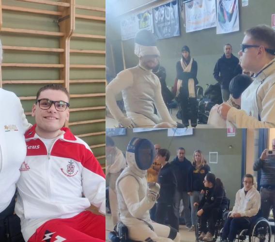 Macerata Scherma, Alex Chiacchera esordisce nella gara nazionale paralimpica di Bologna