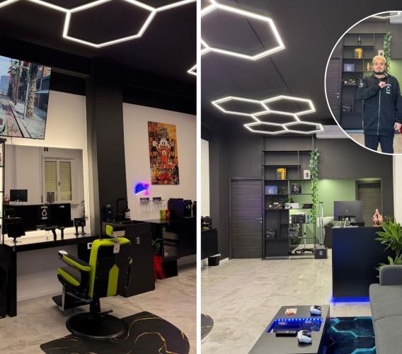 Apre a Macerata "The Barber House": la barbieria futuristica di Riccardo Menichelli