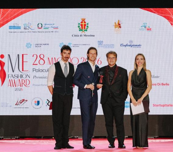 Tra innovazione e artigianalità, Tombolini come "ponte" della moda: doppio premio a Messina