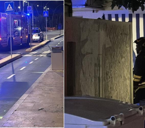 Civitanova, fiamme nella notte allo chalet Oasi: paura sul lungomare (VIDEO)