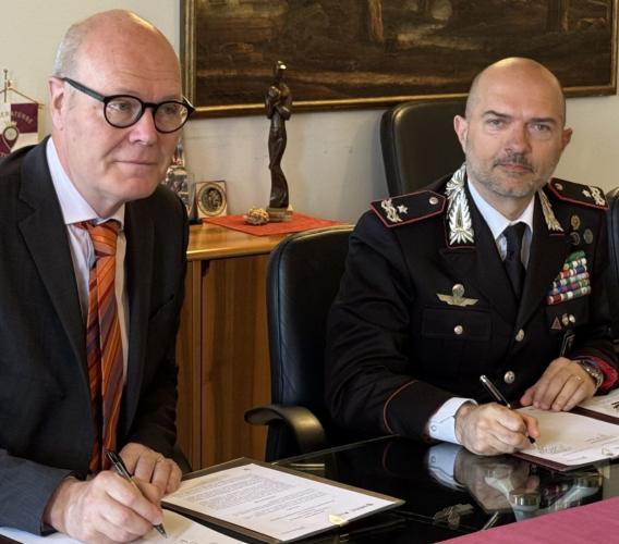 Università di Macerata e Carabinieri, rinnovato l’accordo per la formazione