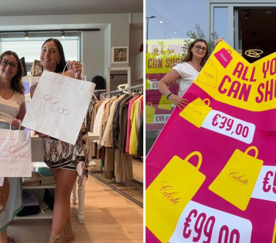 Celeste Fashion rilancia l'All You Can Shop: tre buste, un prezzo fisso e tutto quello che riesci a mettere dentro