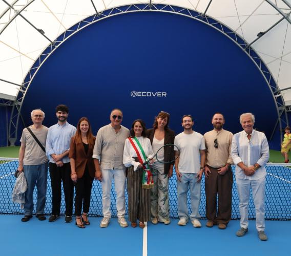 Mantecassiano, inaugurato il nuovo campo da tennis coperto al Polo Sportivo di San Liberato
