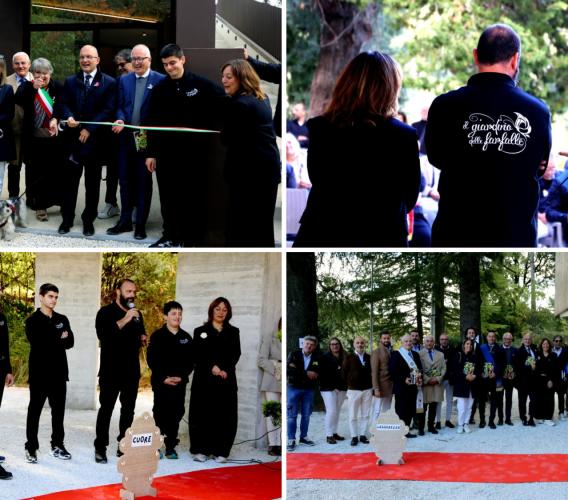 Cessapalombo, riapre il Giardino delle Farfalle a 10 anni dal sisma: "Amore e sorrisi, i nuovi alberi da piantare" (VIDEO e FOTO)