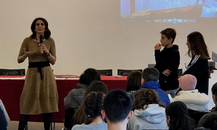 Porto Potenza, masterclass di Barbara Capponi per giornalisti in erba (FOTO)