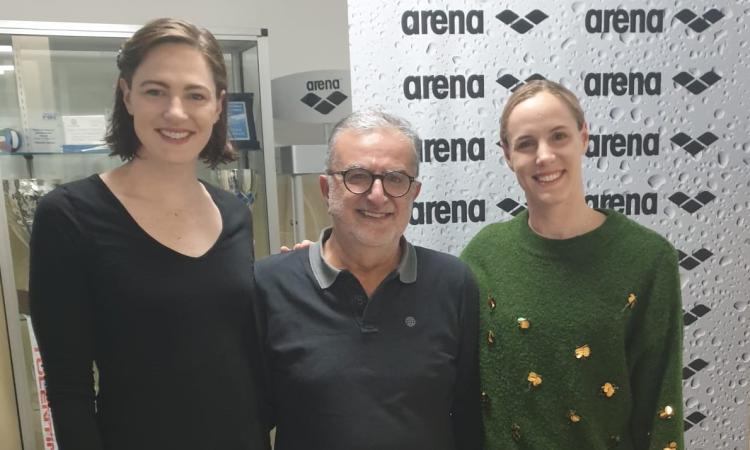 Le campionesse olimpiche Cate e Bronte Campbell si allenano a Tolentino Le campionesse olimpiche Cate e Bronte Campbell si allenano a Tolentino