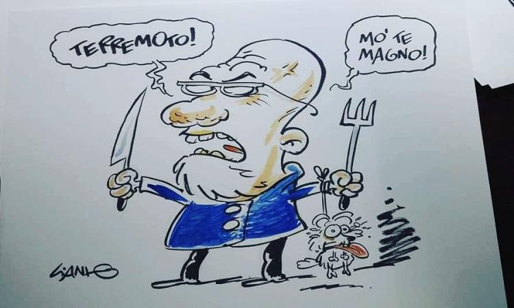 "Un calcio al terremoto con la potenza della satira": illustratori a Ussita nel segno della solidarietà (FOTO)