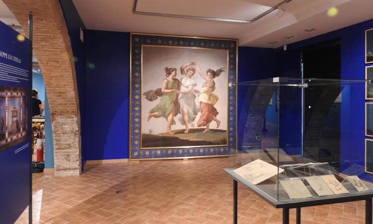 Tolentino, torna visibile dopo il restauro il dipinto "Le tre Grazie" di Giuseppe Lucatelli