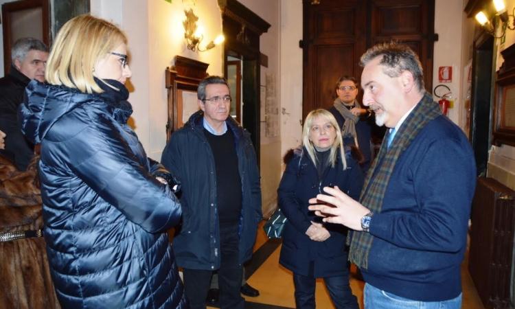 San Severino, l'on. Irene Manzi in visita all'Itts e all'Ipsia