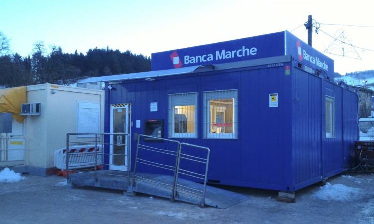 Banca Marche: operativa filiale container a Muccia