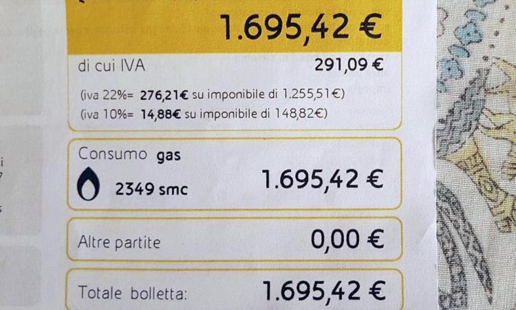 Montecosaro, bolletta choc ad un utente Eni: 2005 metri cubi di metano fatturati in trentasei ore