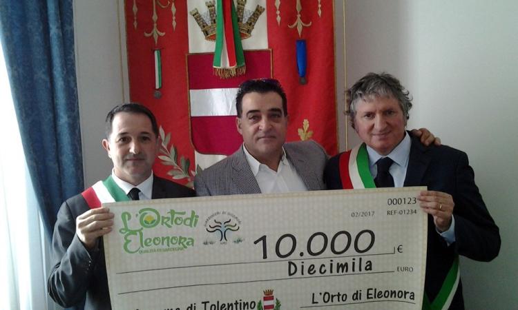 Tolentino riceve 10 mila euro dal comune sardo di San Nicolò D’Arcidano