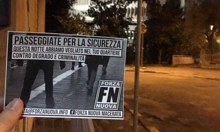 Forza Nuova: "Veglia per la sicurezza a Rione Marche e al quartiere Manzoni"