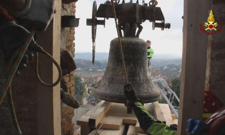 Messa in sicurezza del santuario di Santa Maria delle Vergini, rimosse tre campane