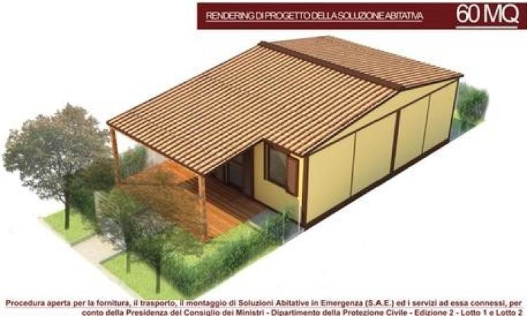 Sisma, 836 casette ordinate nelle Marche