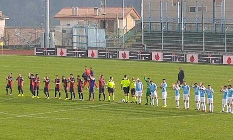 Buon pari della Maceratese a Lumezzane, grave infortunio per Perna