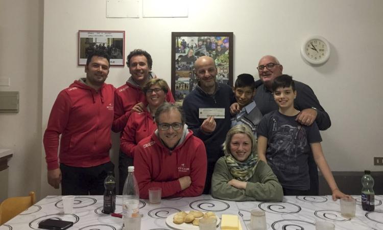Sci Club Tolentino, mille euro per ricostruire casa famiglia Papa Giovanni XXIII