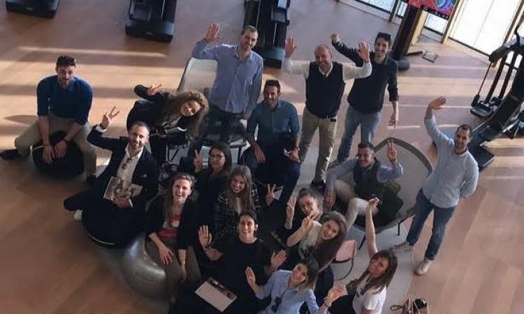 Il gruppo Giovani Imprenditori Confindustria Macerata in visita alla Technogym