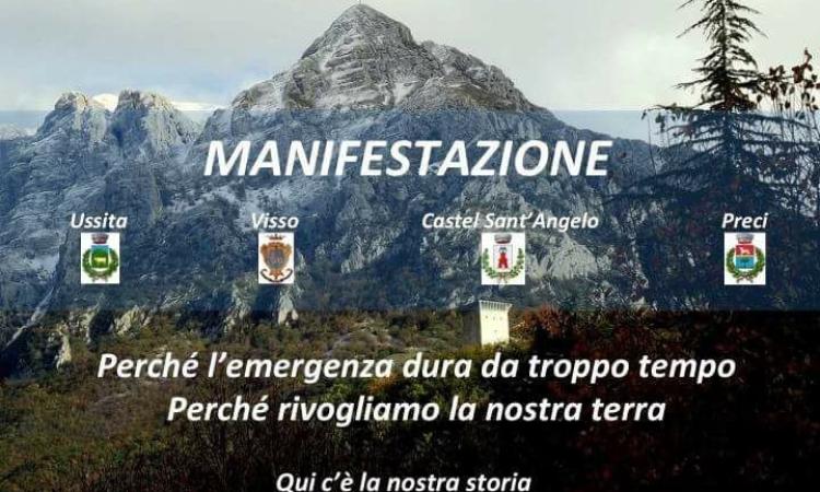 I cittadini manifestano sabato a Visso: "Servono più poteri ai Sindaci, gli unici in grado di gestire la ricostruzione"