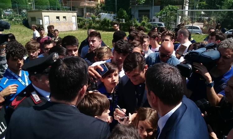 In centinaia per Javier Zanetti a Tolentino