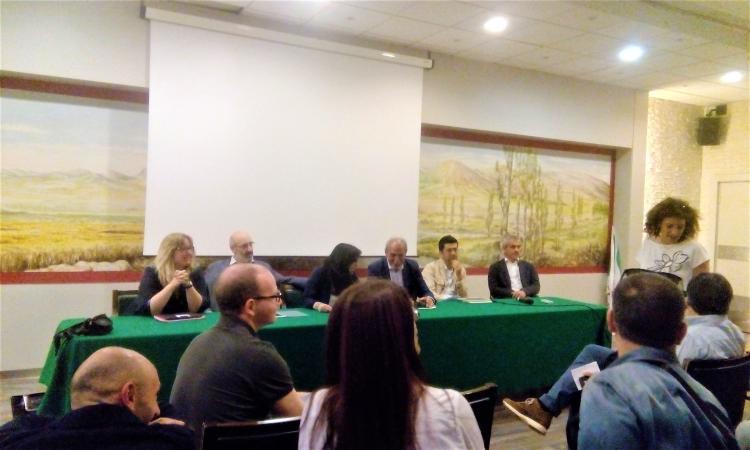 Il candidato sindaco Gianni Corvatta all'incontro "Tolentino: città smart e sostenibile"