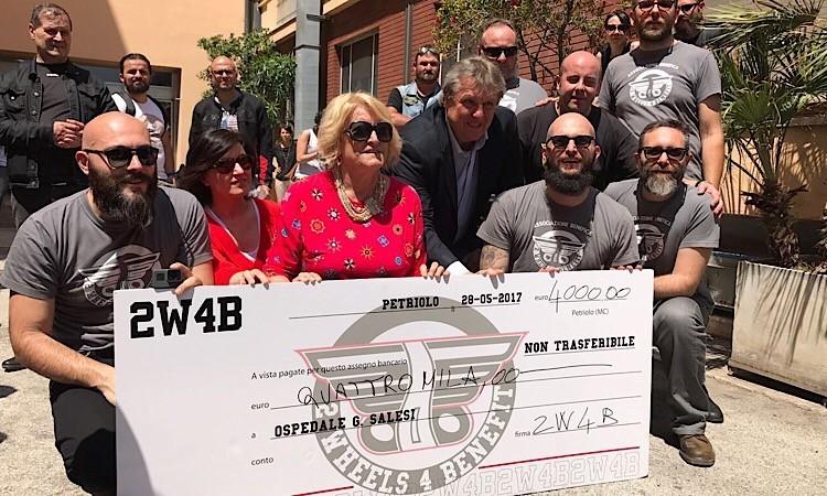 Motoraduno per i bambini del Salesi: 4000 euro in beneficenza