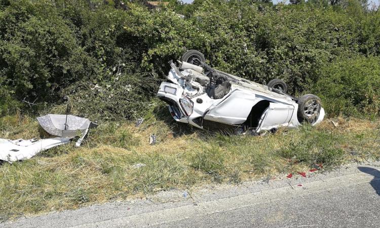 Drammatico incidente lungo la Regina: uomo trasportato a Torrette