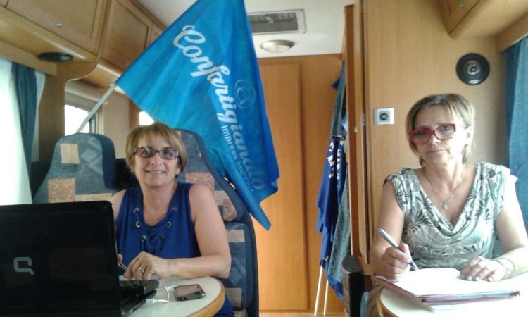 Post sisma, ufficio mobile Confartigianato Imprese Macerata a Visso dallo scorso 5 giugno