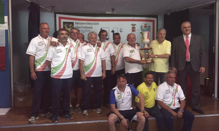 Lancio della ruzzola: team settempedano conquista il titolo italiano