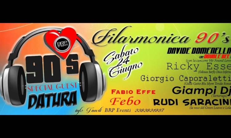 L'estate della Filarmonica ha il ritmo degli anni 90: il 24 giugno ospiti i Datura