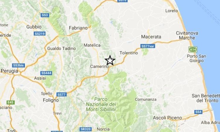 Scossa di terremoto di magnitudo 2.9 con epicentro a Serrapetrona. Non sarebbe un aftershock