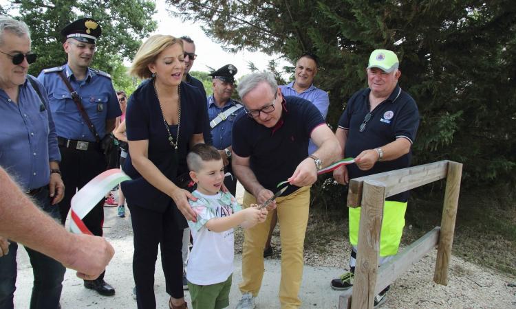 Inaugurata via Frank e un percorso salutistico a Chiesanuova di Treia