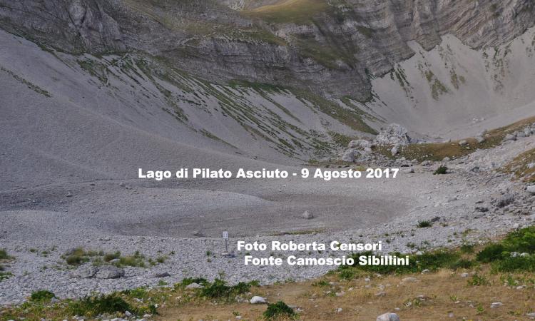 Monti Sibillini, il Lago di Pilato è completamente asciutto - FOTO