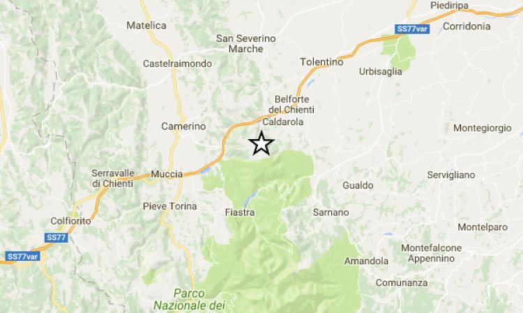 Nuova scossa di terremoto a Caldarola alle 17.32 di magnitudo 3.5
