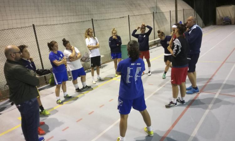 Cus Macerata, primo allenamento per il calcio a 5 femminile