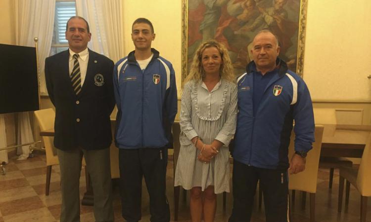 Federico Aliberti da Civitanova ai mondiali di karate di Bucarest