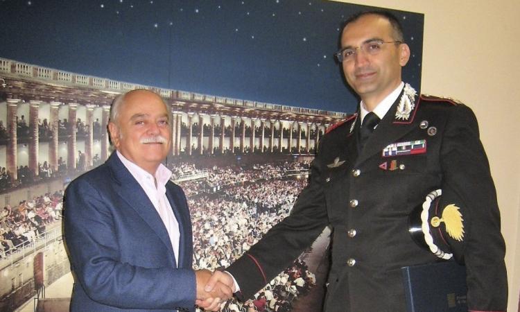 Il nuovo Comandante Provinciale dell'Arma dei Carabinieri è stato ricevuto dal Presidente Pettinari