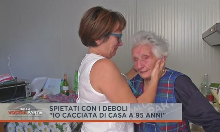 Sabato mattina Peppina lascerà la casetta: i familiari l'hanno convinta a lasciare la struttura