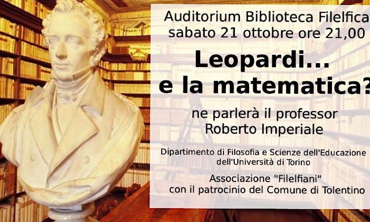Tolentino, l'Associazione Filelfiani propone un incontro dedicato a Leopardi