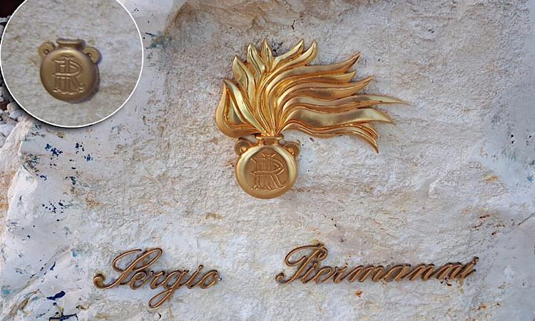 Civitanova, nuova fiamma in ottone sul monumento al Maresciallo Piermanni